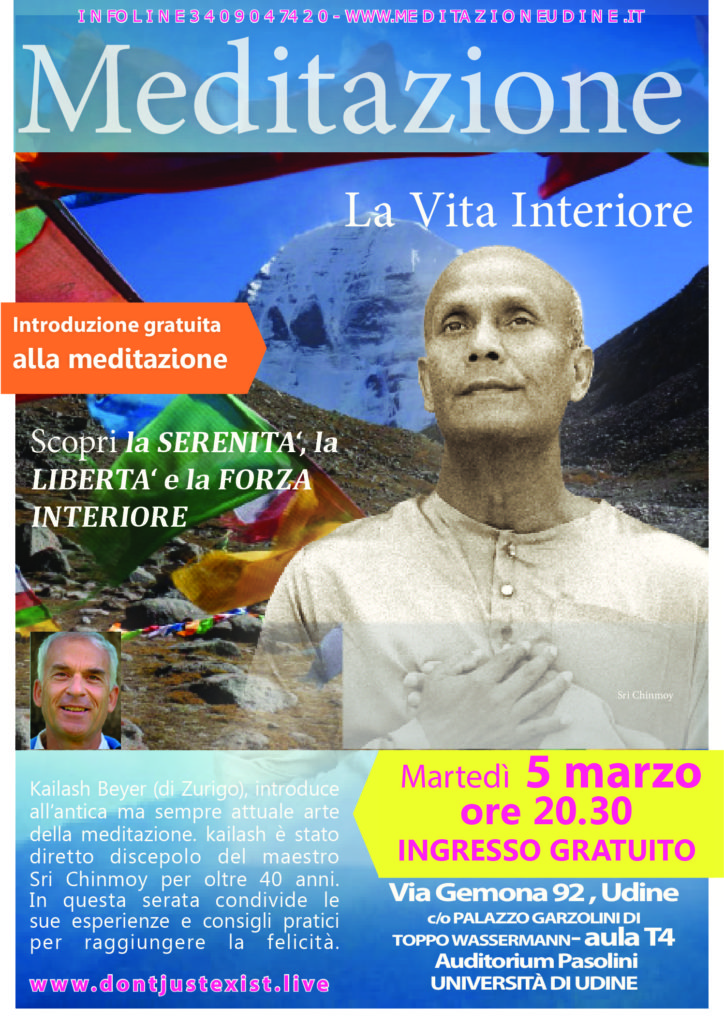 Evento: corso di meditazione gratuito il 5 marzo 2019, Via Gemona 92
